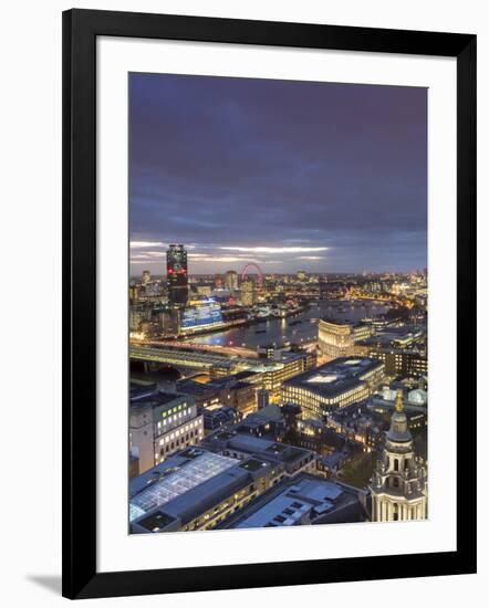 Cityscape from St. Paul's, London, England, United Kingdom, Europe-Charles Bowman-Framed Photographic Print