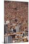 Cityscape from the Kili Kili viewpoint, La Paz, Bolivia-Anthony Asael-Mounted Premium Photographic Print