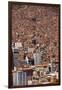 Cityscape from the Kili Kili viewpoint, La Paz, Bolivia-Anthony Asael-Framed Premium Photographic Print