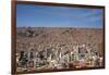 Cityscape from the Kili Kili viewpoint, La Paz, Bolivia-Anthony Asael-Framed Photographic Print