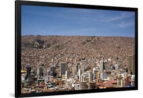 Cityscape from the Kili Kili viewpoint, La Paz, Bolivia-Anthony Asael-Framed Photographic Print