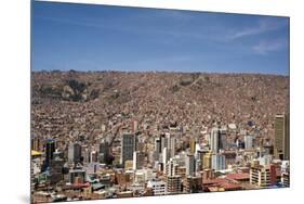 Cityscape from the Kili Kili viewpoint, La Paz, Bolivia-Anthony Asael-Mounted Photographic Print