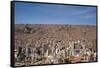 Cityscape from the Kili Kili viewpoint, La Paz, Bolivia-Anthony Asael-Framed Stretched Canvas