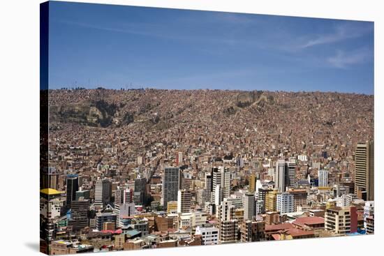 Cityscape from the Kili Kili viewpoint, La Paz, Bolivia-Anthony Asael-Stretched Canvas