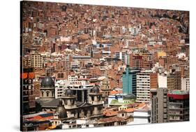 Cityscape from the Kili Kili viewpoint, La Paz, Bolivia-Anthony Asael-Stretched Canvas