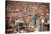 Cityscape from the Kili Kili viewpoint, La Paz, Bolivia-Anthony Asael-Stretched Canvas