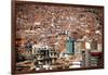 Cityscape from the Kili Kili viewpoint, La Paz, Bolivia-Anthony Asael-Framed Photographic Print