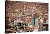 Cityscape from the Kili Kili viewpoint, La Paz, Bolivia-Anthony Asael-Stretched Canvas