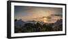 Cityscape from Vista Chinesa at sunrise, Rio de Janeiro, Brazil, South America-Karol Kozlowski-Framed Photographic Print