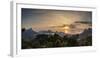 Cityscape from Vista Chinesa at sunrise, Rio de Janeiro, Brazil, South America-Karol Kozlowski-Framed Photographic Print