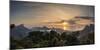 Cityscape from Vista Chinesa at sunrise, Rio de Janeiro, Brazil, South America-Karol Kozlowski-Mounted Photographic Print