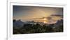 Cityscape from Vista Chinesa at sunrise, Rio de Janeiro, Brazil, South America-Karol Kozlowski-Framed Photographic Print