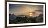 Cityscape from Vista Chinesa at sunrise, Rio de Janeiro, Brazil, South America-Karol Kozlowski-Framed Photographic Print