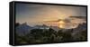 Cityscape from Vista Chinesa at sunrise, Rio de Janeiro, Brazil, South America-Karol Kozlowski-Framed Stretched Canvas