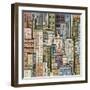 Cityscape. Hand Drawn Vector-dahabian-Framed Art Print