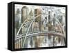 Cityscape II-Gregory Gorham-Framed Stretched Canvas