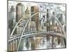 Cityscape II-Gregory Gorham-Mounted Art Print