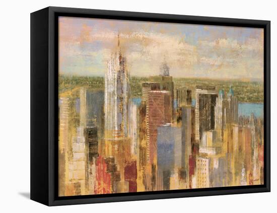 Cityscape II-Michael Longo-Framed Stretched Canvas