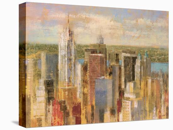 Cityscape II-Michael Longo-Stretched Canvas
