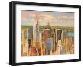 Cityscape II-Michael Longo-Framed Art Print