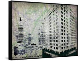Cityscape II-Art Roberts-Framed Stretched Canvas