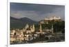 Cityscape Including Schloss Hohensalzburg, Salzburg, Austria-Charles Bowman-Framed Photographic Print