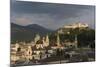 Cityscape Including Schloss Hohensalzburg, Salzburg, Austria-Charles Bowman-Mounted Photographic Print