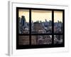 Cityscape Lower Manhattan at Sunset - New York, USA-Philippe Hugonnard-Framed Photographic Print