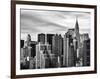 Cityscape Manhattan and the Chrysler Building-Philippe Hugonnard-Framed Photographic Print