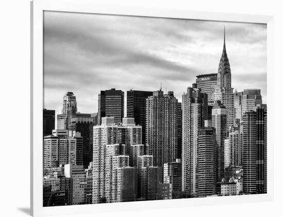 Cityscape Manhattan and the Chrysler Building-Philippe Hugonnard-Framed Photographic Print