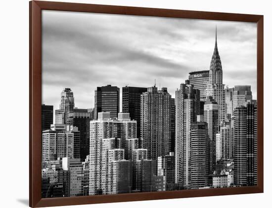 Cityscape Manhattan and the Chrysler Building-Philippe Hugonnard-Framed Photographic Print