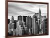 Cityscape Manhattan and the Chrysler Building-Philippe Hugonnard-Framed Photographic Print