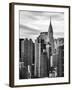 Cityscape Manhattan and the Chrysler Building-Philippe Hugonnard-Framed Photographic Print