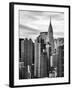 Cityscape Manhattan and the Chrysler Building-Philippe Hugonnard-Framed Photographic Print