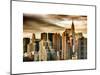 Cityscape Manhattan and the Chrysler Building-Philippe Hugonnard-Mounted Art Print