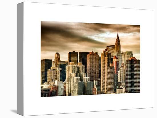 Cityscape Manhattan and the Chrysler Building-Philippe Hugonnard-Stretched Canvas