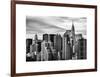 Cityscape Manhattan and the Chrysler Building-Philippe Hugonnard-Framed Art Print