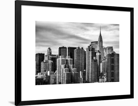 Cityscape Manhattan and the Chrysler Building-Philippe Hugonnard-Framed Art Print