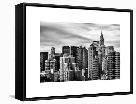 Cityscape Manhattan and the Chrysler Building-Philippe Hugonnard-Framed Stretched Canvas