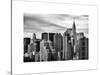 Cityscape Manhattan and the Chrysler Building-Philippe Hugonnard-Stretched Canvas