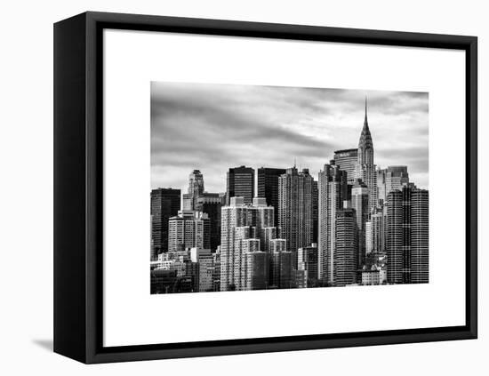 Cityscape Manhattan and the Chrysler Building-Philippe Hugonnard-Framed Stretched Canvas