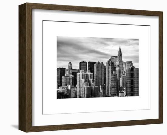 Cityscape Manhattan and the Chrysler Building-Philippe Hugonnard-Framed Art Print