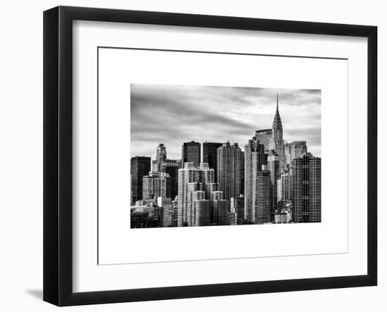 Cityscape Manhattan and the Chrysler Building-Philippe Hugonnard-Framed Art Print