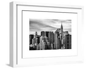 Cityscape Manhattan and the Chrysler Building-Philippe Hugonnard-Framed Art Print