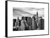 Cityscape Manhattan and the Chrysler Building-Philippe Hugonnard-Framed Stretched Canvas