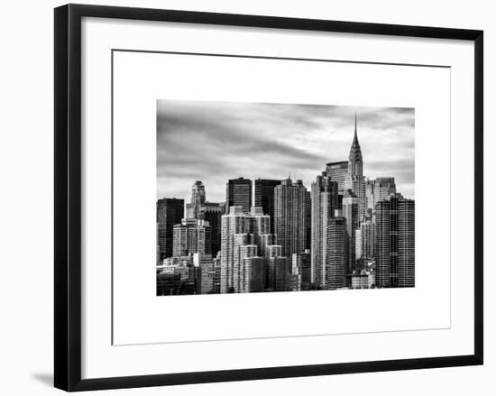 Cityscape Manhattan and the Chrysler Building-Philippe Hugonnard-Framed Art Print