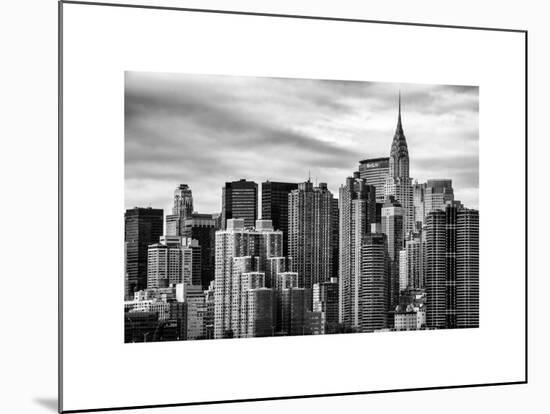 Cityscape Manhattan and the Chrysler Building-Philippe Hugonnard-Mounted Art Print