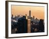 Cityscape Manhattan at Sunset in Winter-Philippe Hugonnard-Framed Photographic Print