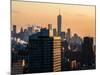 Cityscape Manhattan at Sunset in Winter-Philippe Hugonnard-Mounted Photographic Print
