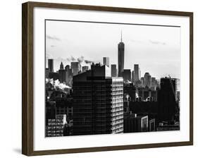 Cityscape Manhattan at Sunset in Winter-Philippe Hugonnard-Framed Photographic Print